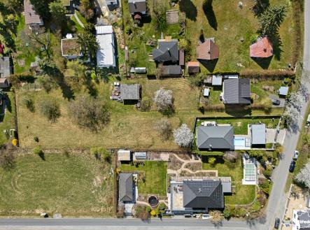 pozemek_prodej_Louňovice_pohled na pozemek_dron | Prodej - pozemek pro bydlení, 3 004 m²