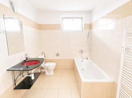 pronájem_byt_Újezd nad Lesy_koupelna | Pronájem bytu, 1+kk, 35 m²