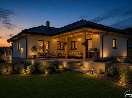 RD - vizualizace noc | Prodej - dům/vila, 157 m²