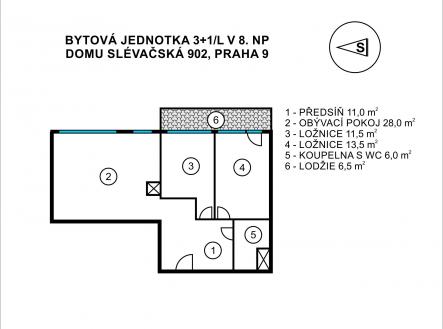 Obrázek k zakázce č.: 706516 | Prodej bytu, 3+1, 70 m²