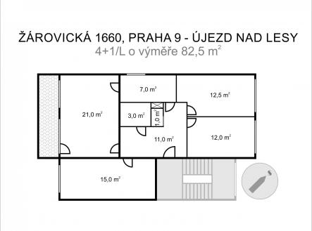 Obrázek k zakázce č.: 691466 | Pronájem bytu, 4+1, 88 m²