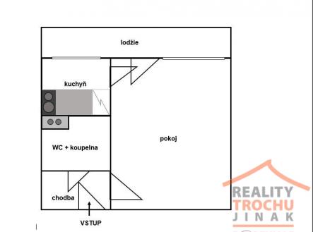 3-pudorys-gebauerova-1.jpg | Pronájem bytu, 1+kk, 36 m²