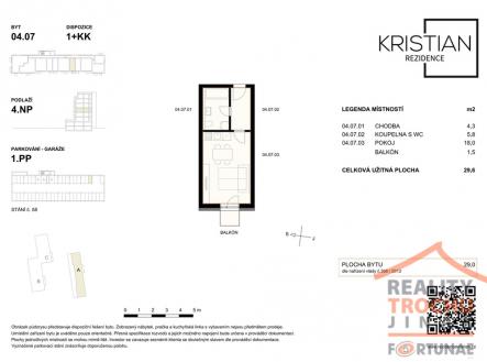 a407.jpg | Pronájem bytu, 1+kk, 29 m²