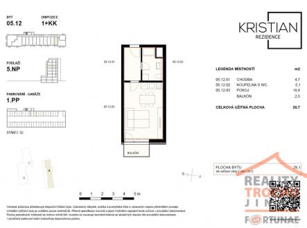 a512-pudorys-1.jpg | Pronájem bytu, 1+kk, 30 m²
