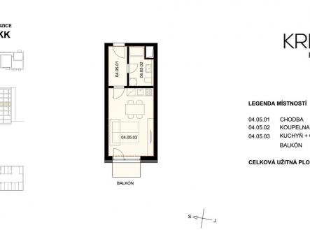 4-pudorys-1.jpg | Pronájem bytu, 1+kk, 29 m²