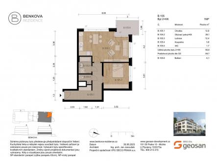 Prodej bytu, 2+kk, 59 m² obrázek