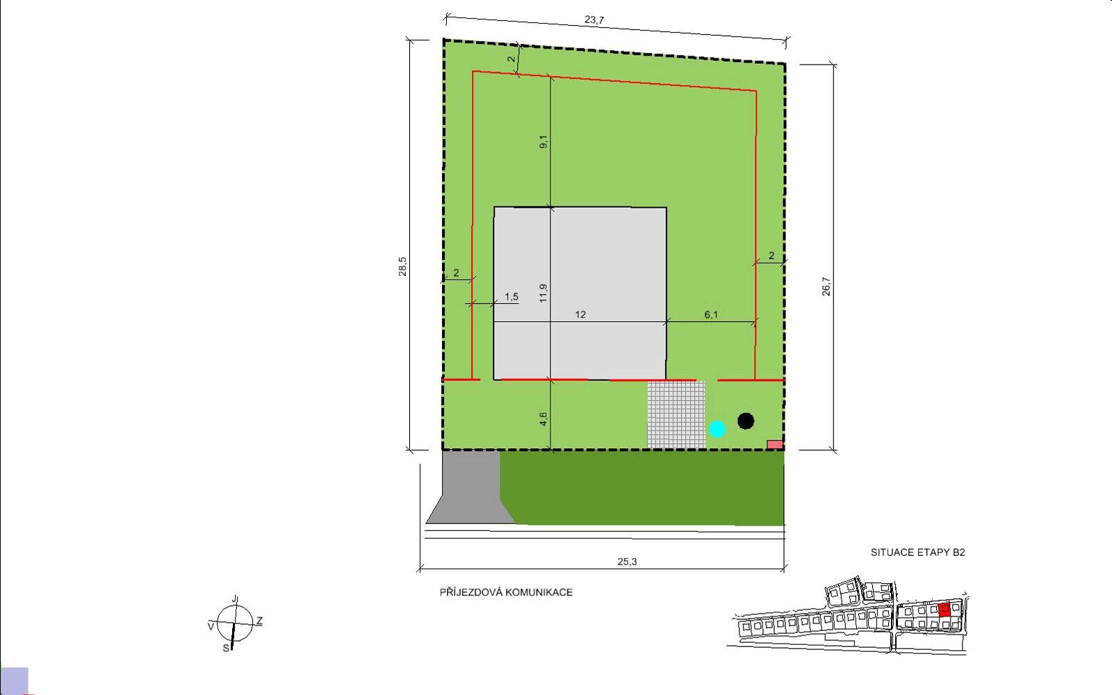 NOVÁ ETAPA Stavební pozemek 761 m2 v Choťánkách  u Poděbrad