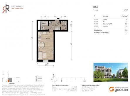 Prodej bytu, 1+kk, 35 m²
