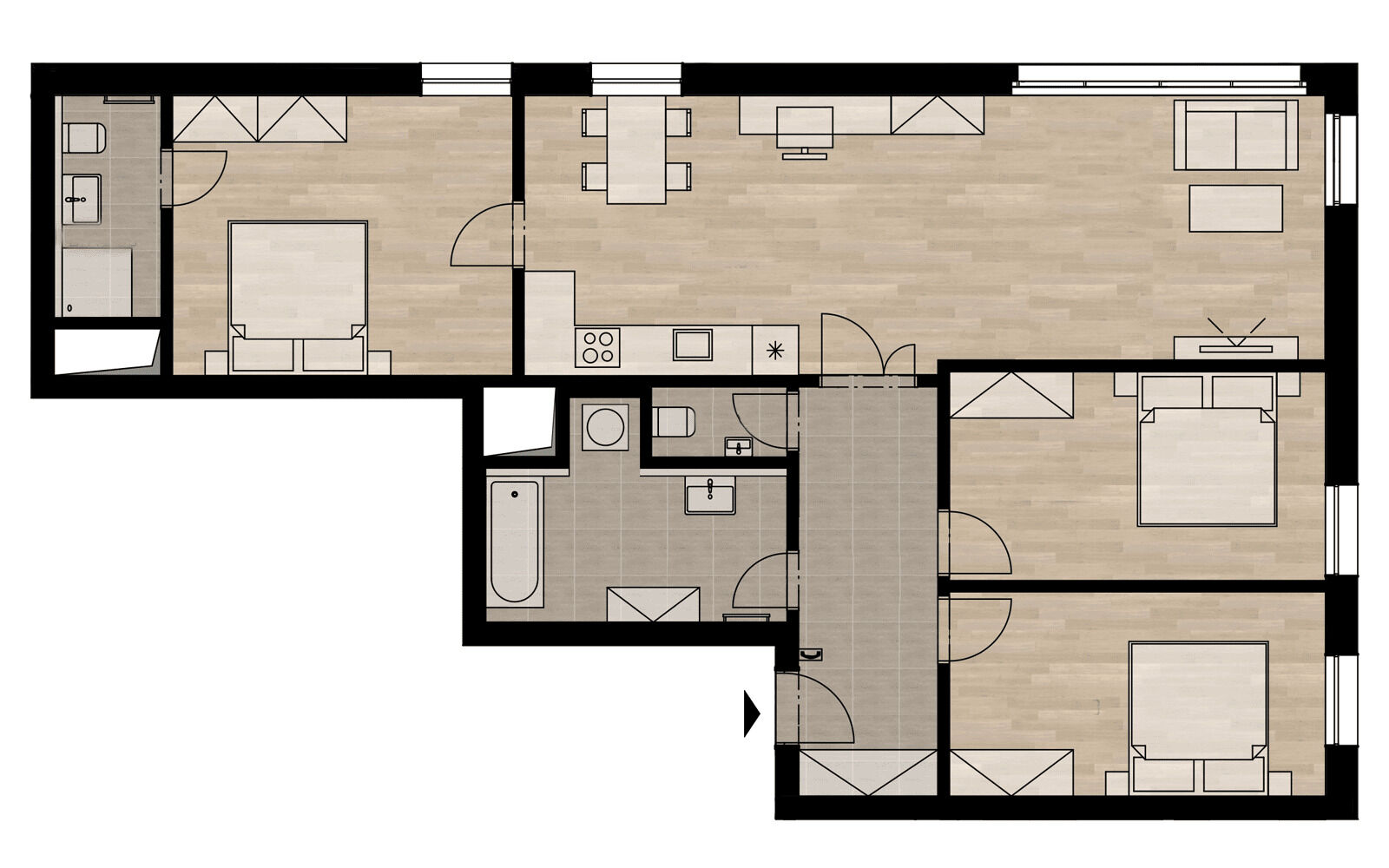 Rezidence Radimova, byt 4+kk 110,5 m2