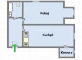Pronájem bytu, 1+1, 42 m²