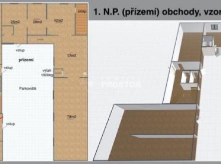 přízemí | Pronájem - obchodní prostor, 506 m²
