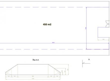 orientační půdorys | Pronájem - komerční objekt, sklad, 447 m²