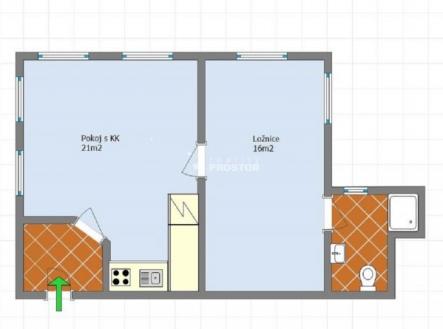 Fotka 3 | Prodej bytu, 2+kk, 49 m²