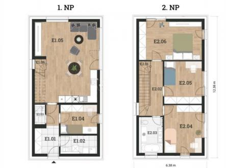 půdorysy | Prodej - dům/vila, 133 m²