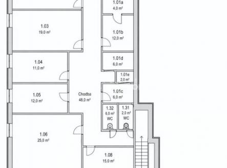 Fotka 3 | Pronájem - kanceláře, 619 m²