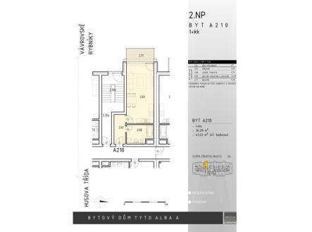 foto: 2 | Pronájem bytu, 1+kk, 36 m²