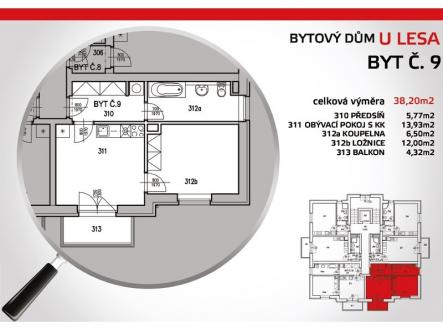 foto: 2 | Pronájem bytu, 2+kk, 38 m²