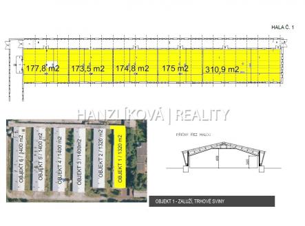 foto: 1 | Pronájem - komerční objekt, sklad, 1 320 m²