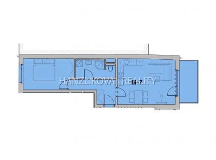 foto: 2 | Pronájem bytu, 2+kk, 51 m²