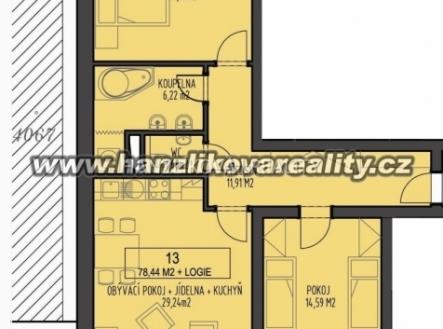 foto: 2 | Pronájem bytu, 3+kk, 78 m²