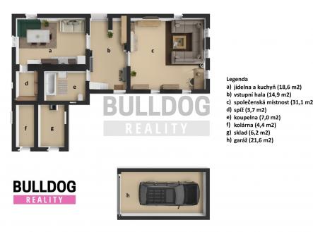 01c plánek | Prodej - chata/rekreační objekt, 108 m²