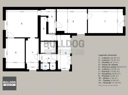 pudorys 1NP | Prodej - dům/vila, 243 m²