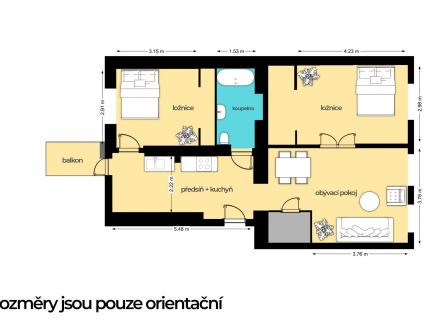 . | Prodej bytu, 3+1, 67 m²