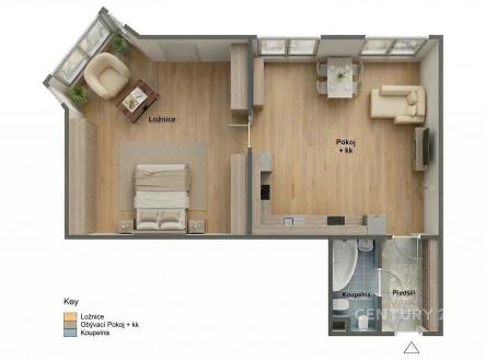 . | Prodej bytu, 2+kk, 65 m²