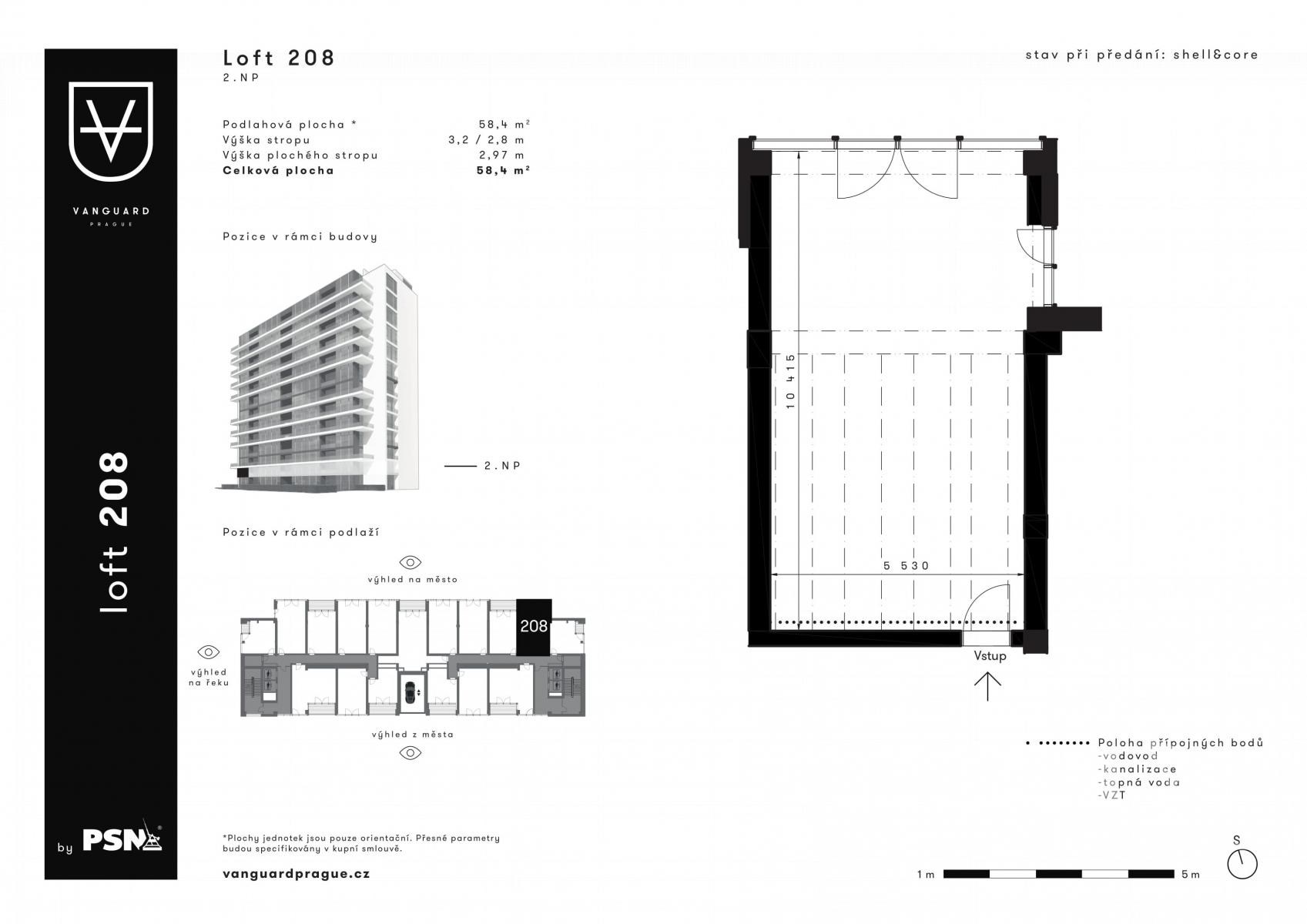 Loft 208 v rezidenci VANGUARD