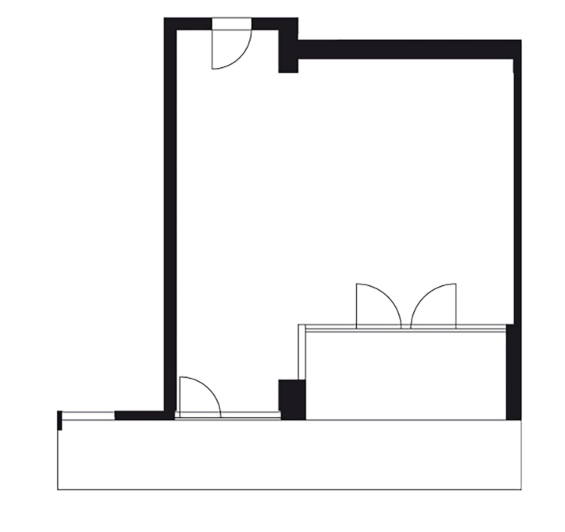 Komerční prostory s terasou o celkové ploše 95,8 m² ve 3. podlaží budovy