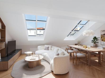 Svěží bytová jednotka č. 61 - mezonet | Prodej bytu, 3+kk, 98 m²