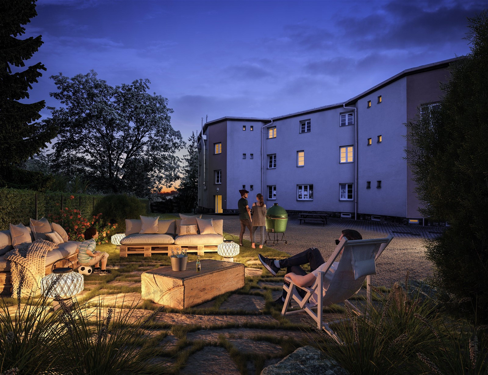 Bytová jednotka 2+1 s předzahrádkou