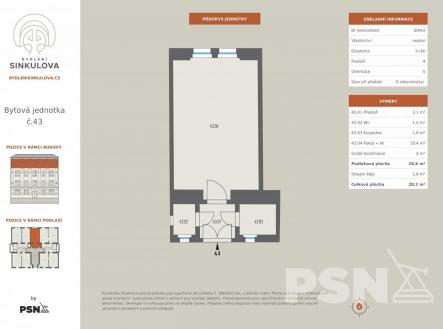 Vizualizace nemusí odpovídat skutečnosti | Prodej bytu, 1+kk, 27 m²