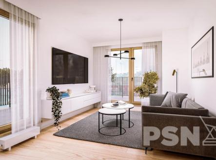 Vizualizace nemusí odpovídat skutečnosti | Prodej bytu, 2+kk, 45 m²