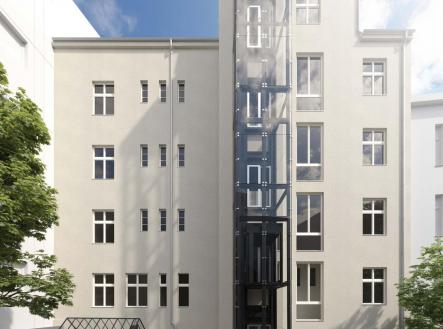 Prostor nebytové jednotky ve vnitrobloku | Prodej bytu, atypický, 385 m²