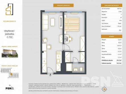 Ubytovací jednotka | Prodej bytu, 2+kk, 48 m²