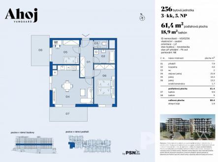 Bytová jednotka | Prodej bytu, 3+kk, 61 m²