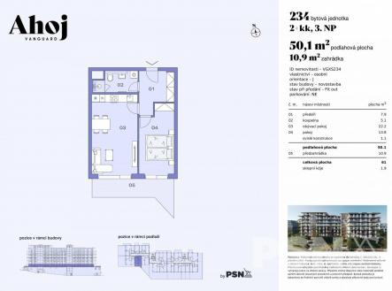 Bytová jednotka | Prodej bytu, 2+kk, 50 m²