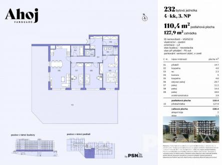 Prodej bytu, 4+kk, 110 m²