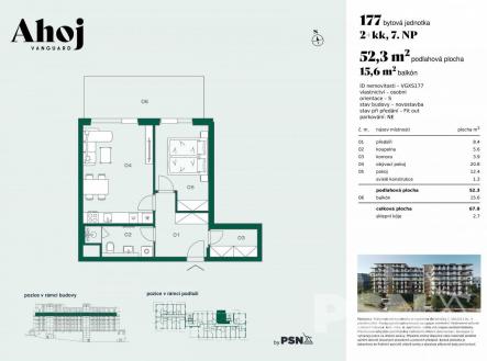 Bytová jednotka | Prodej bytu, 2+kk, 52 m²