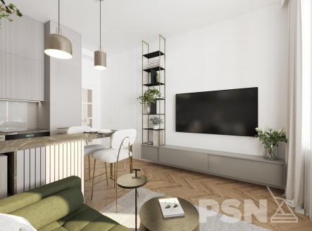 Vizualizace nemusí odpovídat skutečnosti | Prodej bytu, 2+kk, 55 m²