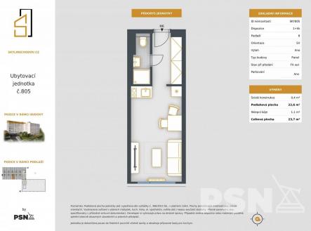 Ubytovací jednotka | Prodej bytu, 1+kk, 23 m²