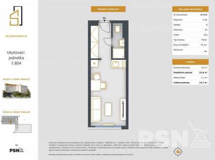 Ubytovací jednotka | Prodej bytu, 1+kk, 23 m²