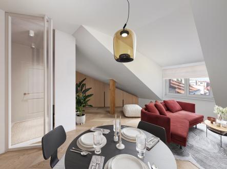 Prostorný byt 2+kk na Žižkově | Prodej bytu, 2+kk, 67 m²