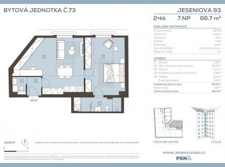Jeseniova 93 | by PSN | Prodej bytu, 2+kk, 67 m²
