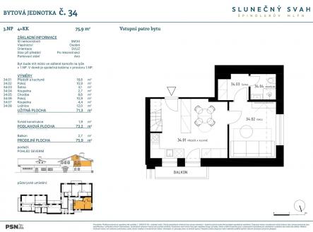 Slunečný svah - Špindlerův Mlýn | Prodej bytu, 4+kk, 76 m²