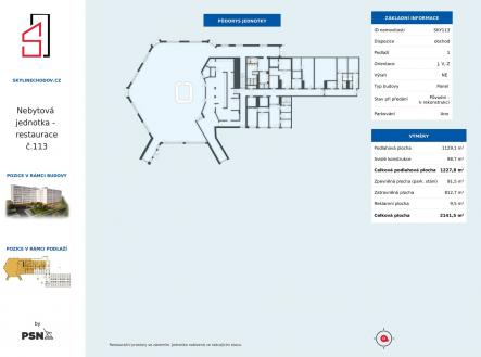 PDF #1 | Prodej - obchodní prostor, 1 227 m²