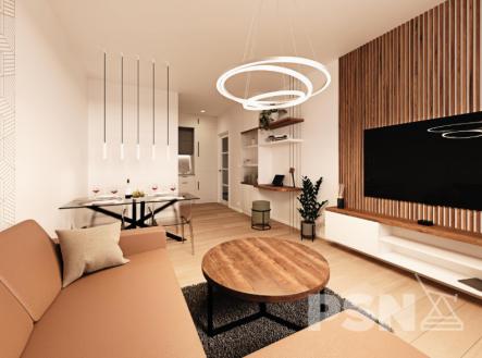 Vizualizace nemusí odpovídat skutečnosti | Prodej bytu, 2+kk, 48 m²