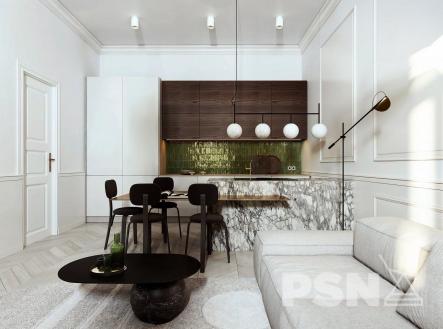 Vizualizace nemusí odpovídat skutečnosti  | Prodej bytu, 2+kk, 45 m²