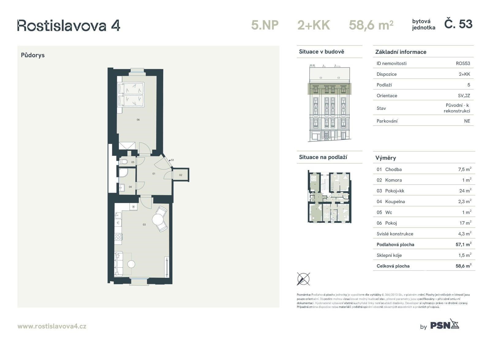 Bytová jednotka č. 53